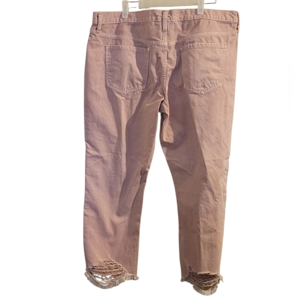 Mossimo Supply Co. Pink Distressed Women Jeans - Picture 3 of 4